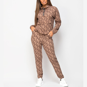 2025 nouveau Design sublimé Logo personnalisé dames survêtement 2 pièces Fitness vêtements survêtements Jogging Sportsuit femmes - Product Image 4