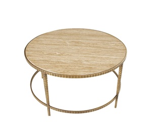 Compre mesa de metal de calidad estándar, mesa de centro de diseño moderno de forma redonda a la venta por exportadores indios - Product Image 2