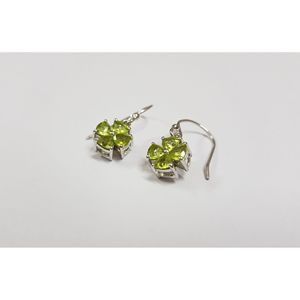 Pendientes de Cristal de Peridoto Natural para Mujer Shah Gems, Plata de Ley 925 - Product Image 2