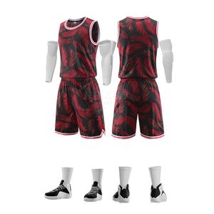 Ensemble d'uniformes de basket-ball personnalisés brodés bon marché OEM |   100% polyester |   Respirant Anti-UV |   Vêtements d'équipe unisexes pour adultes - Product Image 2