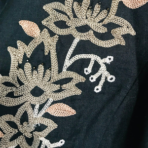 OEM Manufacturer's Solid Pattern Bullion Wire Embroidery Jacket for Winter Custom Crest Epaulettes Stand Collar Canvas Low MOQ - Product Image 4