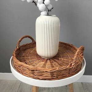 Plateau de service en rotin et coquillages pour la saison festive, vaisselle artisanale pour une maison chaleureuse et un cadeau de Noël - Product Image 6