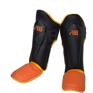 สนับแข้งสำหรับต่อยมวยหนัง PU แผ่นหน้าแข้งสำหรับชกมวยทนทานออกแบบโลโก้ได้ตามต้องการ - Product Image 1