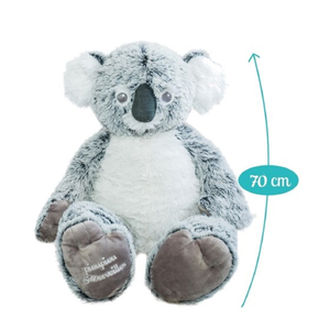 Koda le koala gris 70cm Jouet en peluche géant unisexe en polyester doux et lesté Jouet en peluche confortable pour tous les âges - Product Image 3