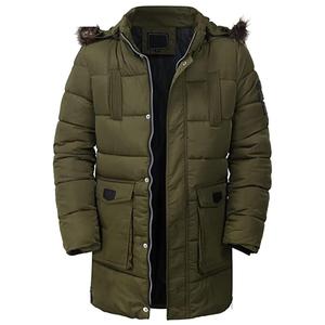 Abrigo largo de invierno para hombre, Parka informal gruesa y cálida a prueba de viento con capucha, ropa de invierno de alta calidad, chaqueta Parka para hombre - Product Image 2