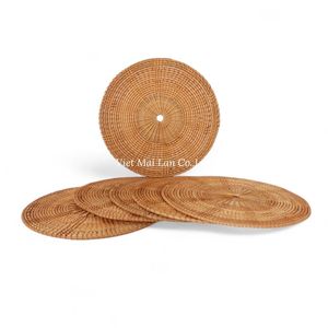 Premium Handmade <b>Rattan</b> Placemat With Natural Woven Design For <b>Dining</b> <b>Table</b> Use And Interior Decoration - Product Image 3
