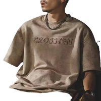 T-shirts Homme Personnalisés Col Rond Manches Courtes en Coton Peigné de Haute Qualité, Coupe Ample, Écologiques, Livraison Rapide