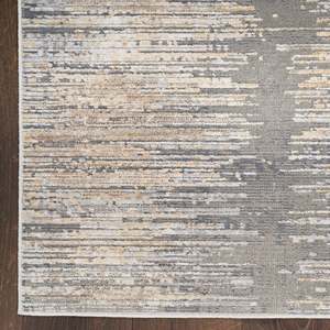 Nourison สีนามธรรม2'2x8 'พรมในร่มสีทองสีเทาทันสมัย - Product Image 3