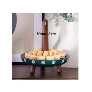 Juego de 2 cuencos de frutas de diferentes tamaños, cuenco de postre de aperitivos de acero inoxidable con soporte de resina para uso doméstico en Hotel - Product Image 4