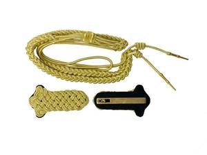 Épaulettes dorées 100% nylon, service de reproduction OEM, épaulettes d'uniforme, cordons d'aiguillette - Product Image 5