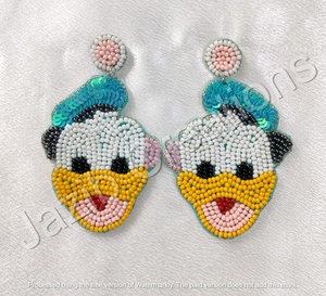 Pendientes caídos bordados a mano de moda 2025, joyería hecha a mano con cuentas para mujeres y niñas, calidad Premium - Product Image 4