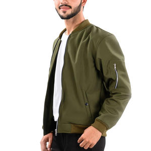 Diseño personalizado bordado gráfico Raw Hem Full Zip up Oversized Bomber Vintage Washed Denim Work Jacket para hombre - Product Image 1