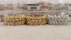 Charming Rajwadi Bangles for <b>Women</b> Designer Zinc Alloy Metal with Ball <b>Pearl</b> Main Perfect for Weddings and Party Wear Outfits - Product Image 6
