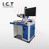 Machine de marquage laser LED I.C.T-20W avec station rotative en option, pour une utilisation plus humaine et une efficacité de travail améliorée