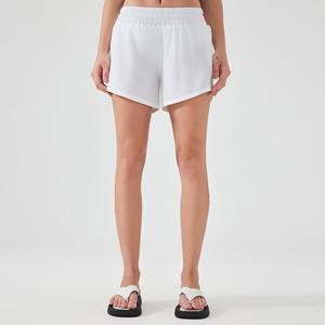 Nouveaux shorts de sport décontractés pour femmes 2026, taille élastique, longueur trois quarts, séchage rapide, poche zippée, shorts de course d'été pour la salle de sport - Product Image 2