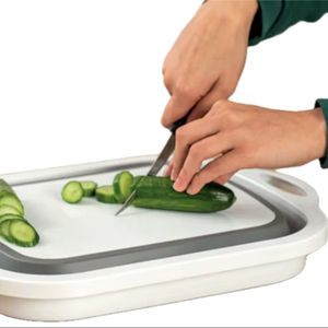 Tabla de Cortar Plegable Rectangular AFOSSA, Colador Plegable Ecológico con Capacidad de 10-20L, Patas Antideslizantes, Almacenamiento por Inyección - Product Image 1