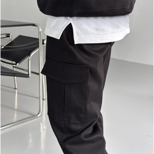 Pantalon HOOR unisexe coréen Cargo Jogger coton pantalon 4 voies stretch pantalon décontracté confortable toute la journée porter 5 couleurs H4008 - Product Image 4