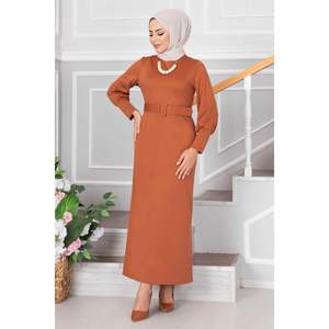 Tuile de robe hijab ceinturée Suzanne - Product Image 2