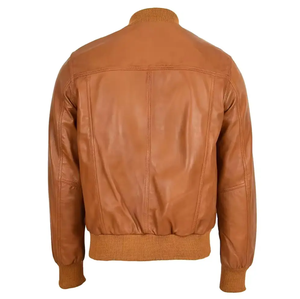 Blouson universitaire en toile de laine/viscose pour homme, col rond, fermeture éclair, décontracté, hiver, respirant, écologique, personnalisable sur le devant - Product Image 2