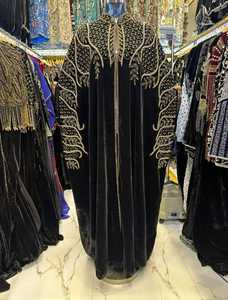 ชุดเดรสยาวสไตล์อาหรับชุดเดรสสำหรับงานปาร์ตี้ยาวถึงพื้นลูกปัดมาซี่สไตล์อาหรับคาฟตันแบบเรียบง่าย - Product Image 3