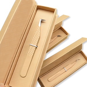 Pince à cils de qualité professionnelle à pointes multiples Haute précision Ramassage facile des cils fins sans glisser Étiquette personnalisée - Product Image 5