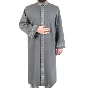 Thobe Musulman Décontracté d'Hiver pour Homme Manteau en Coton pour Adulte Saisons Printemps Automne - Product Image 2