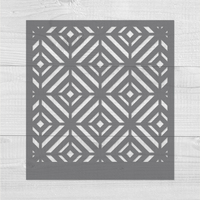Pochoir à peinture à motifs géométriques, modèle en plastique réutilisable pour l'artisanat et le scrapbooking