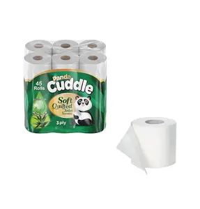 Buy Super soft luxuriously quilted 3 ply toilet tissue rolls-Panda Cuddle Classic Soft Quilted Toilet Rolls