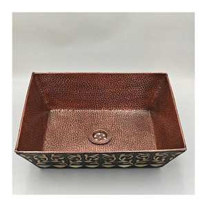 Fregadero de cobre rústico más vendido Fregadero de cobre único Fregadero de cobre antiguo Hecho en India con alta calidad - Product Image 4