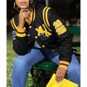 Nouveau Hip Hop Baseball Veste Hommes et Femmes Fourrure Lettres Broderie Lâche Varsity Vestes Unisexe Streetwear Casual Letterman - Product Image 6