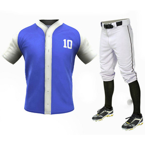 Manufacturer's <b>Unique</b> Design Baseball Jersey Custom Made Plus Size 100% Polyester Breathable Quick Dry Unisex Adult Latest - Product Image 4