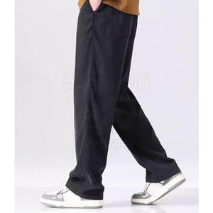 กางเกงขายาวผู้ชายผ้าโพลีเอสเตอร์/คอตตอน น้ำหนักเบา เอวกลาง ทรงตรง สวมใส่สบาย ระบายอากาศ แห้งเร็ว เหมาะสำหรับใส่ลำลอง  รับสกรีนโลโก้ สำหรับฤดูร้อน - Product Image 2