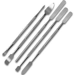 Instrumentos quirúrgicos para el ombligo, 5 piezas, Manual, de acero inoxidable, doble extremo, Carver Dental, juego de espátula de cera, certificado CE - Product Image 1