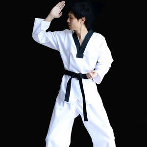 Vêtements de sport professionnels de boxe et de taekwondo très vendus, de haute qualité, 100% coton, tissu respirant unisexe, vente en gros - Product Image 4