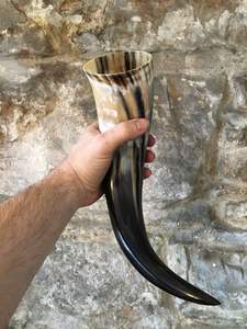 TANKARD Cuerno para beber vikingo hecho a mano natural de la mejor calidad con la mejor calidad Hecho por exportación de la India - Product Image 6