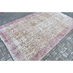 พรมขนาด 5.1x8.7 ฟุต, พรมตุรกีขนาดใหญ่, พรมลายขาวแบบนามธรรม - Product Image 2