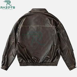 Razorts Women's Winter <b>Jacket</b> High Quality Genuine <b>Sheep</b> <b>Skin</b> Leather Breathable Zipper Closure Chains New Design Pakistan - Product Image 2