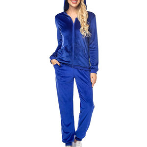 Conjuntos Deportivos de Terciopelo de Algodón para Mujer, Sudadera con Capucha y Pantalones Jogger, Ropa Casual de Calle, Conjunto de 2 Piezas, Logotipo Personalizado, Venta al Por Mayor de Fábrica - Product Image 3