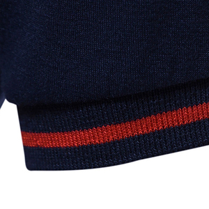 Nuevo diseño de moda Casual de verano para hombre Polo de manga corta Camiseta de cuello alto para hombre 100 por ciento de algodón previene las arrugas - Product Image 4