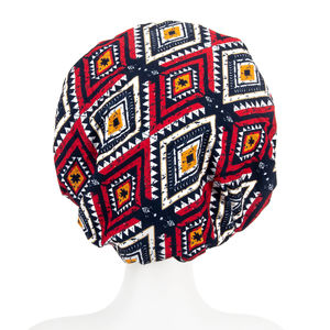 Gorro forrado con toalla bonita de Ankara, gorros de algodón con estampado de belleza para mujer, gorro de noche para el cuidado del cabello - Product Image 5