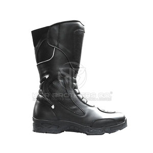 High Ankle Breathable Winter Motorbike Shoes with Reinforced <b>Toe</b> <b>Cap</b> Anti-Crash Design Customizable Leather Racing Shoes - Product Image 3