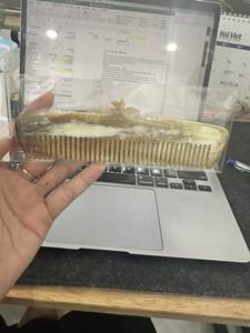 Peigne en corne de buffle véritable Peigne en corne naturelle fabriqué à la main de haute qualité pour coiffer les cheveux - Product Image 6