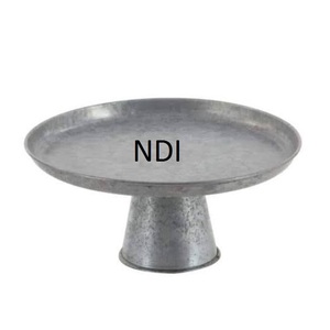 Gran oferta, centros de mesa de cena, soporte de Metal para pastel, diseñador redondeado, taza galvanizada, servidor de pastel, soporte plegable para pastel - Product Image 1