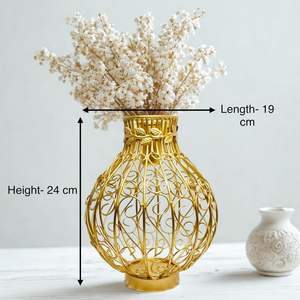 Florero de Metal Moderno Hecho a Mano para Decoración del Hogar, Centro de Mesa para Sala de Estar, Decoración de Mesa para Bodas, Regalo - Product Image 3