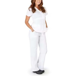 Juego de exfoliación médica de tejido de punto cómodo de dos piezas para entornos clínicos diarios optimizado para uniforme de exfoliación de movilidad - Product Image 1