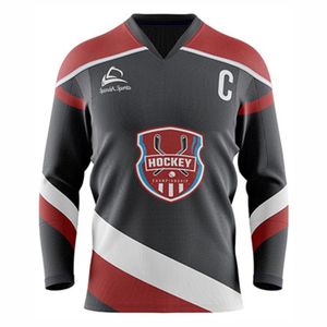 Maillot de hockey sur balle personnalisé imprimé – Tissu respirant, coupe professionnelle, coutures durables, antibactérien, écologique pour le hockey sur glace - Product Image 1
