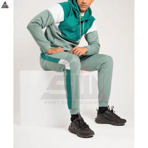 Nouveau design à la mode décontracté solide hommes survêtement vêtements d'hiver 100% coton polaire respirant en gros - Product Image 5