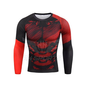 Combinaisons de compression légères pour hommes Slim Fit Combinaisons de compression d'entraînement de couleur unie de haute qualité - Product Image 2