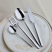 Ensemble de couverts en acier inoxydable de style simple, couteau, fourchette, cuillère, vaisselle de table pour la maison, l'hôtel, le restaurant - Product Image 6