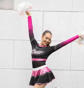 Alta calidad personalizado XXXS mujer adulto porristas uniforme transpirable poliéster impreso Spandex OEM chica porristas - Product Image 6